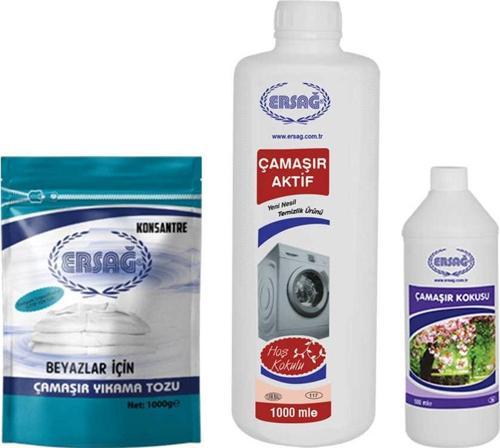 Beyaz Çamaşır Yıkama Tozu + Çamaşır Aktif + Çamaşır Kokusu
