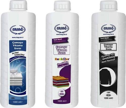 Çamaşır Yıkama Sıvısı (Beyazlar + Siyahlar + Renkliler İçin 3'lü Set) 1000 Ml.