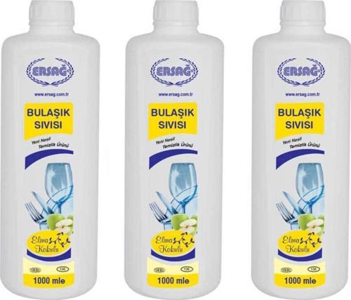 Elma Kokulu Bulaşık Sıvısı 1000 Ml. * 3 Adet