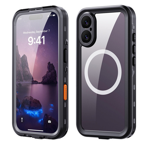 iPhone 17 Kılıf 1-1 Su Geçirmez Kılıf - Siyah