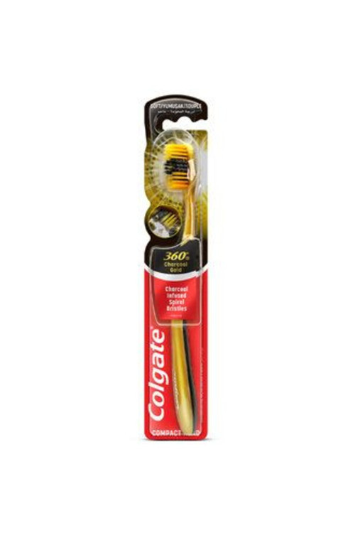 1 Adet 360 Charcoal Gold Yumuşak Diş Fırçası