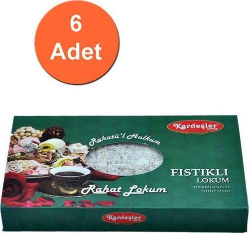 Fıstıklı Hediyelik Lokum 700 G x 6 Adet