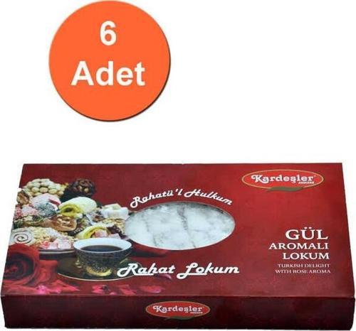 Gül Aromalı Hediyelik Lokum 700 G x 6 Adet