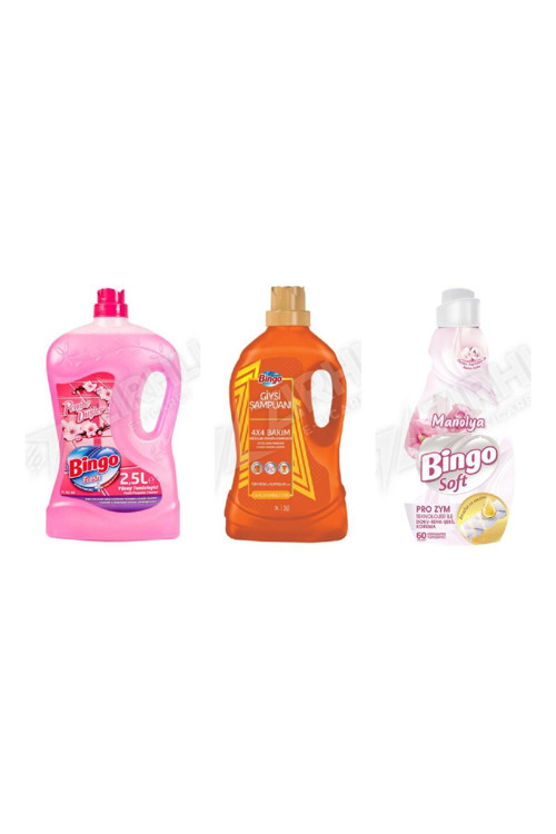 Yüzey Tem. Fresh 2.5 Lt + Giysi Şampuanı 4L + Soft Yumuşatıcı 1440 Ml 3'Lü Set