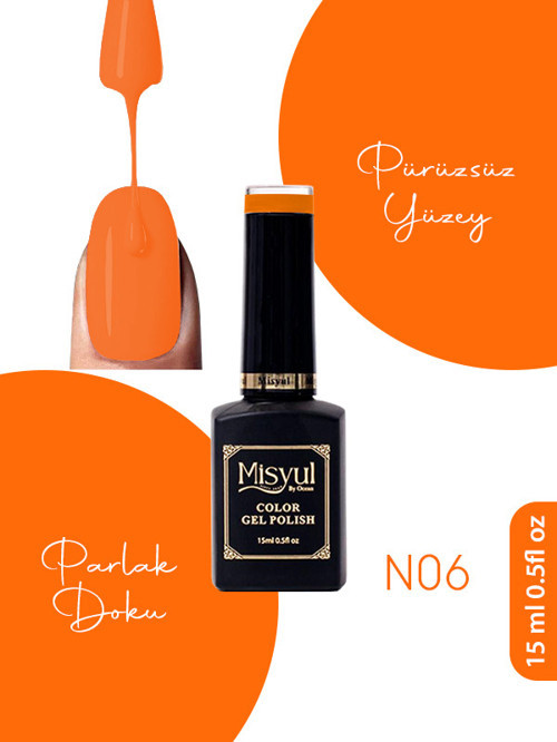UV Led Kalıcı Oje Nail Art 15 ml Neon Serisi N06
