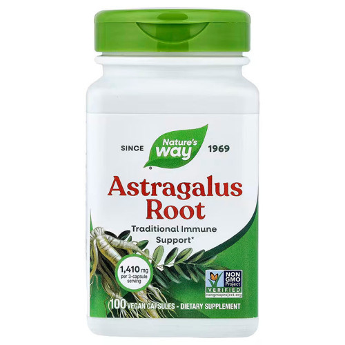 Way Astragalus Root Adaptogens Immune Support 100 Vegan Capsules