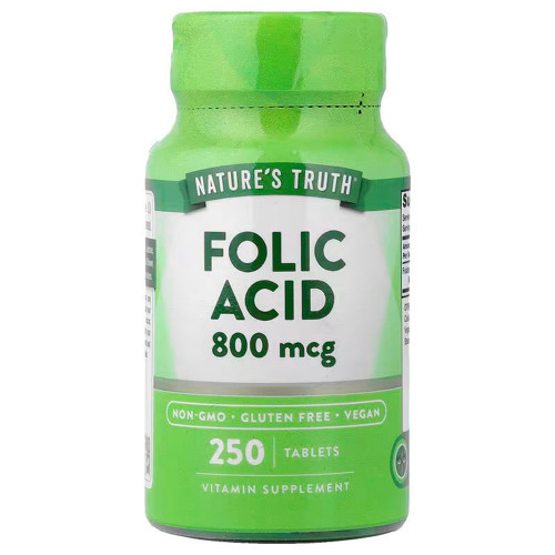 Vitamin B9 Folate - Folic Acid 800 mcg 250 Tablet
