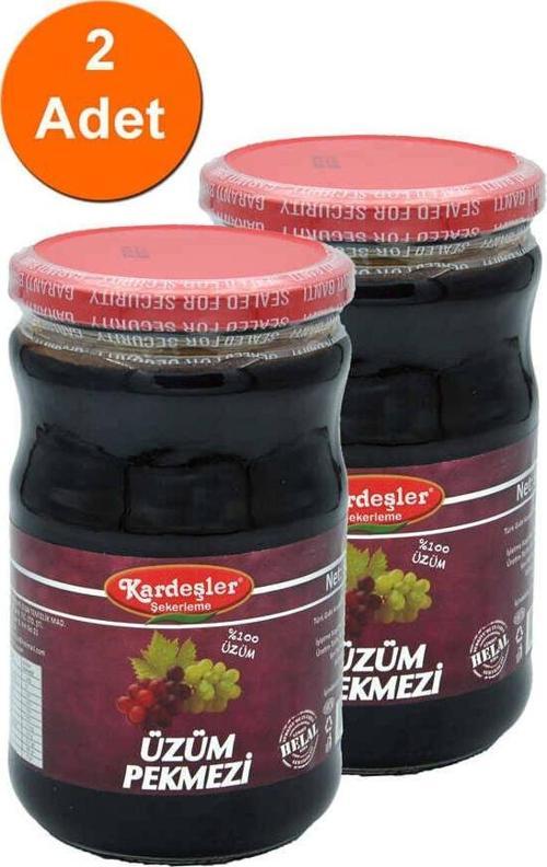 Üzüm Pekmezi (%100 Üzüm) Cam Kavanoz 600 G x 2 Adet