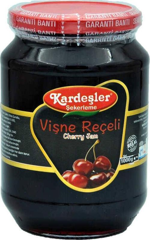 Vişne Reçeli Cam Kavanoz 1000 G