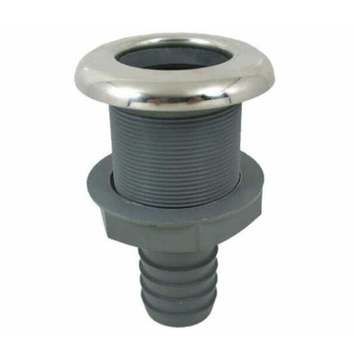 Krom Flanşlı Sintine Çıkışı, Çap: 3/4'', Tip: Düz