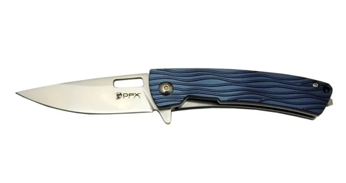 Dpx Gear Aculus F004 Bl Mavi Kurtarma / Kamp Çakı 18cm - Yarı Otomatik, Cam Kırma Atlı, Kemerlikli, Kutulu