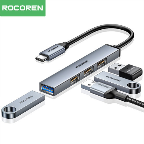 Type-C 5Gbps 4 Portlu USB-A 3.0 Çoklayıcı Dönüştürücü Hub