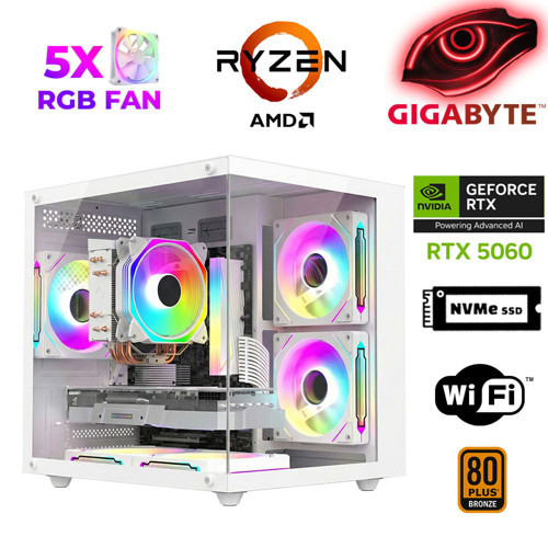 Epic X40 Ryzen 5 5600 16GB Ram 512GB M.2 NVMe SSD 8GB RTX5060 Ekran Kartı Masaüstü Oyun Bilgisayarı
