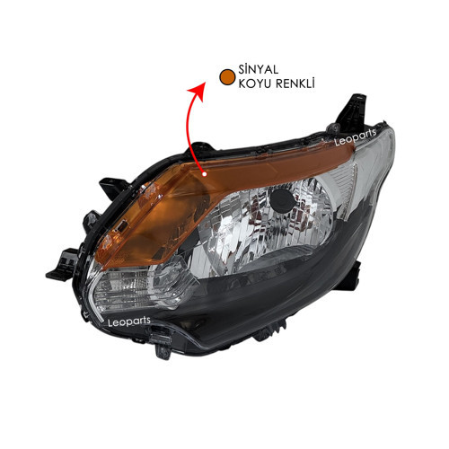 Mitsubishi L200 Far Lambası Sol (Koyu Sarı) 2015-2018 8301C729