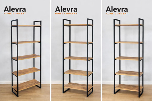 Metal Kitaplık 5 Raflı Ofis Kitaplığı Kitap Dosya Rafı