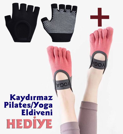 PT995Parmaklı Yoga/Pilates Çorabı (Kaydırmaz)