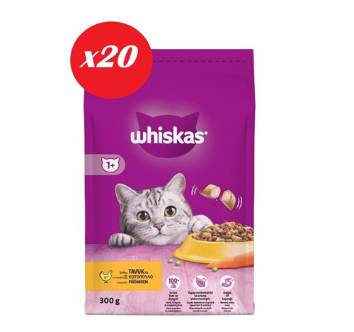 Tavuklu Sebzeli Kuru Kedi Maması 300 Gr Set 20'li