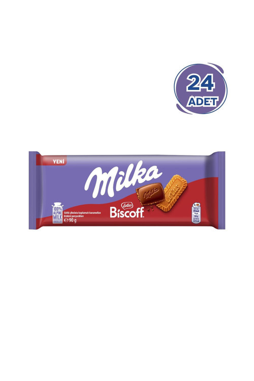 Biscoff Tablet Çikolata 90 gr - 24 Adet