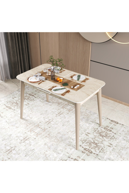 İnci Yemek Masası, 70x114 Açılır Yemek Masası, Mutfak Masası