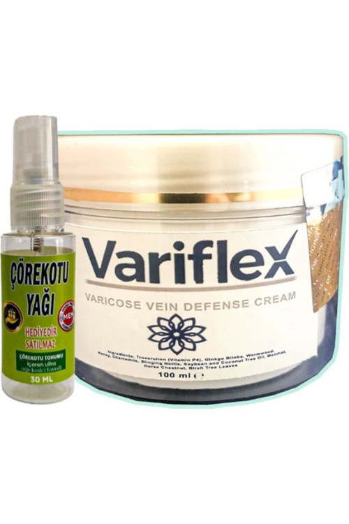 Variflex Krem Bacak Bakımı 100 Ml Waris Kremi+ Hediye 30 Ml Çörek Otu Yağı
