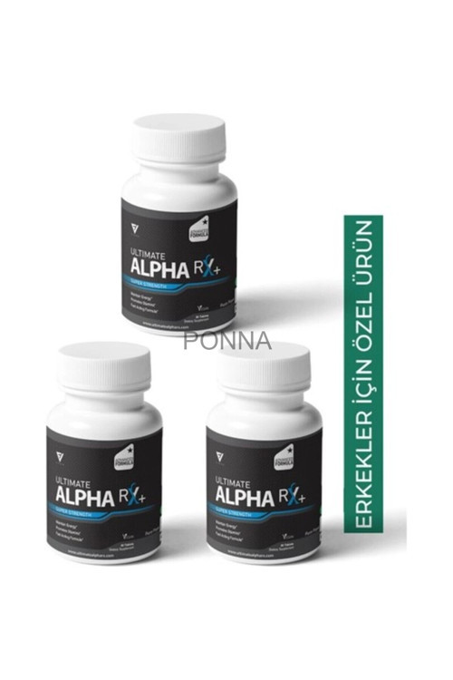 Alpha Rx Erkeklere Özel Destekleyici 30 Lu X 3 Adet