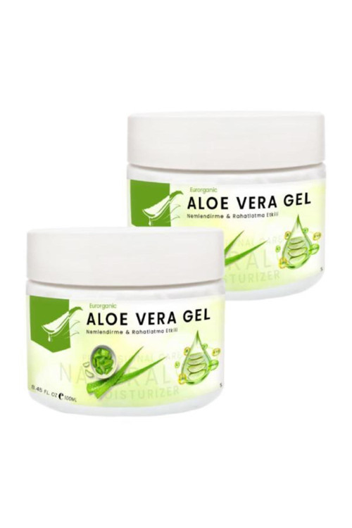 Eurorganic Aloe Vera Jel Cildiniz İçin Ferahlama Ve Nem Dokunuş 100 Ml X 2 Adet