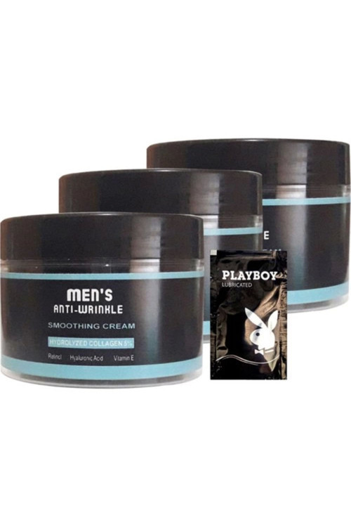 Men'S 3Lü Snmp20328 Smoothing Cream 100 Ml Antiwrinkle Erkek Yüz Cilt Kremi + Yanında Jel