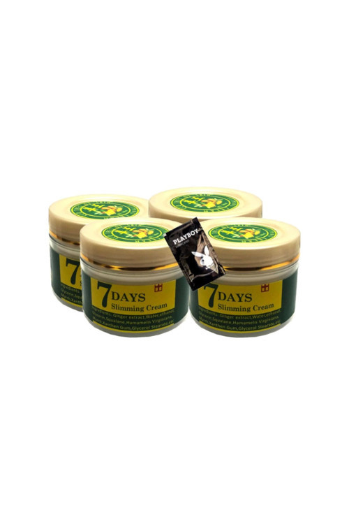 7 Days 4X100 Ml Ginger Miracle Slimming Cream Sıkılaştırıcı+1 Ad Jel İle