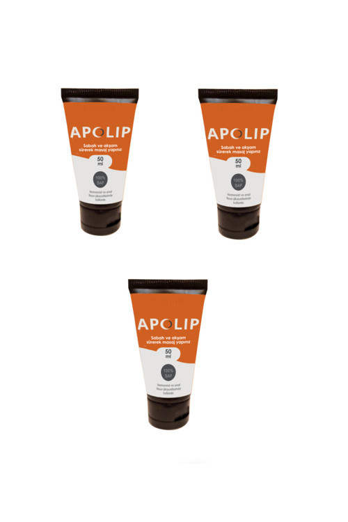 Apolip Kremi 50Ml 3 Adet / Apolip Hemorrhoid Cream 50Ml 3 Pieces