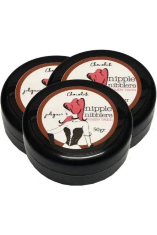 Hintohu Nipple Nibblers Tingle Balm Chocolate Flavored 50Ml Çikolatalı Göğüs Bakım Kremi 3 Adet