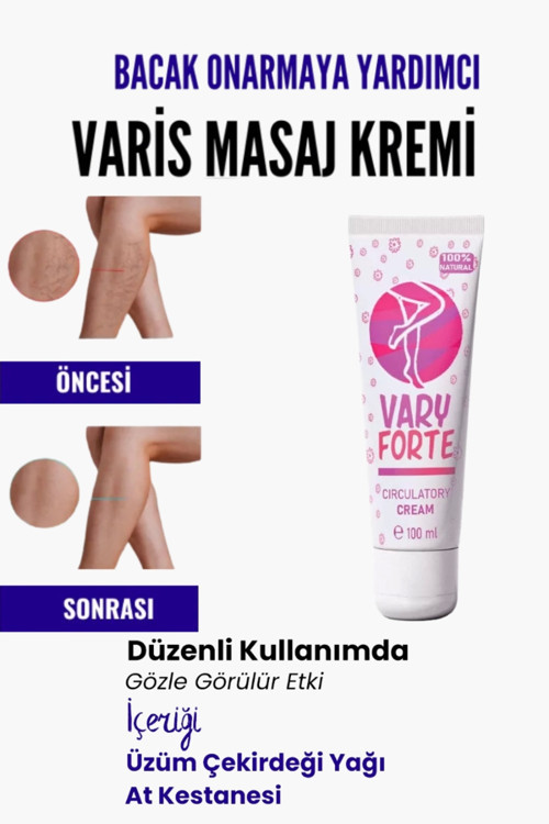No35 Bacak Bakımına Yardımcı Besleyici Varyforte Masaj Kremi 100Ml