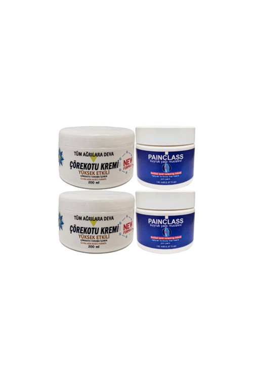 Çörek Otu Kremi Xl Boy Agrilar İçin 2X200 Ml+Painclass Kuyruk Yağı Kremi 2X150 Ml