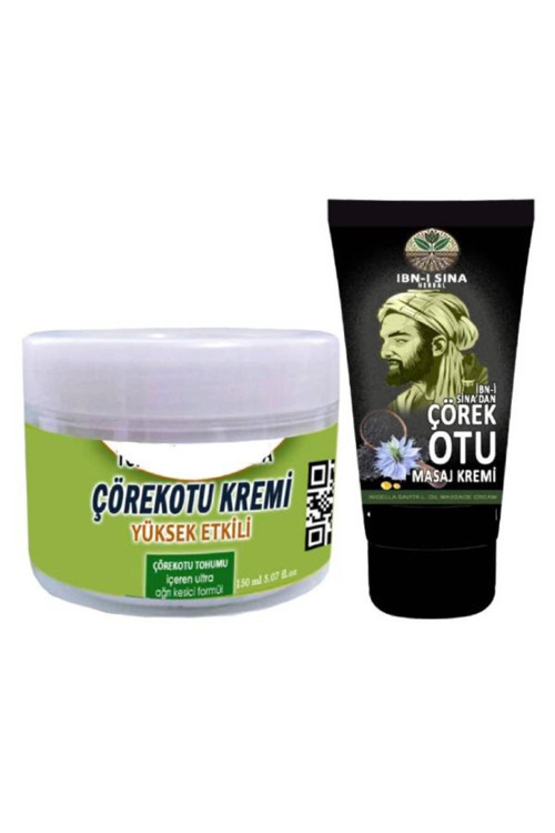 Çörek Otu Rahatlatıcı Masaj Bakım Kremi 150 Ml+İbn-İ Sina Çörek Otu Kremi 50 Ml