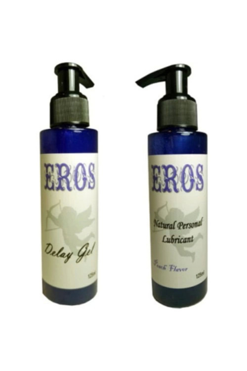 Eros 125Ml Şeftali Aromalı 125Ml Dlay Jel Erkeklere Özel Set