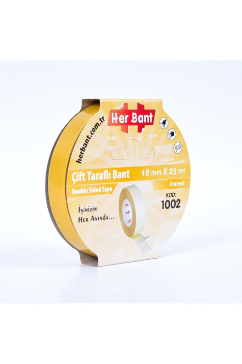 Çift Taraflı Kağıt Bant Askılı 18Mm X 25Metre SP3505