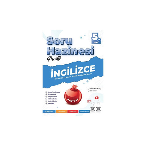 Nartest Yayınları 5. Sınıf Prestij İngilizce Soru Hazinesi