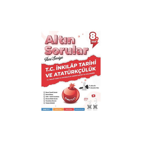 Nartest yayınları 8. Sınıf T.C. İnkılap Tarihi ve Atatürkçülük Altın Sorular İleri Seviye