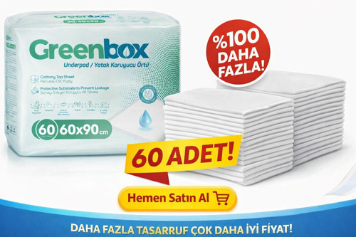 Yetişkin Yatak Koruyucu Alt Açma Örtü 60x90 CM Adet 60 Adet