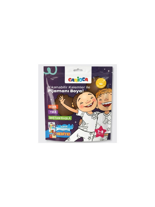 Boyanabilir Pijama 6-7 Yaş Keçeli Kalem Hediyeli