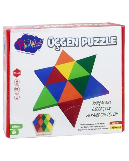 Ahşap Üçgen Puzzle Ony395