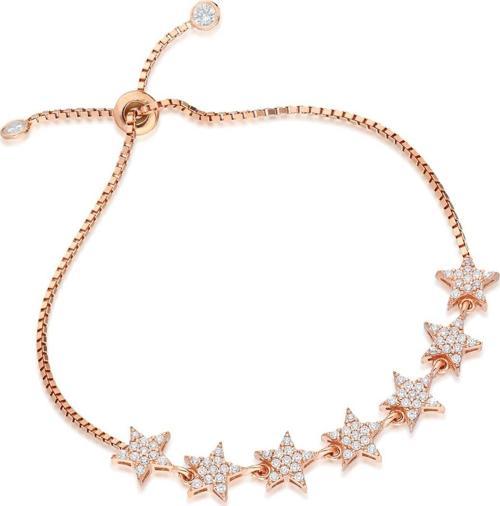 925 Ayar Asansörlü Samanyolu Yıldız Bileklik Kadın Gümüş Bileklik 