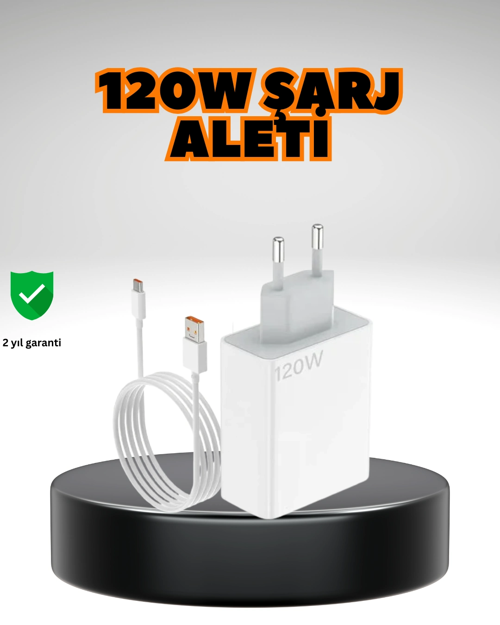 120 Watt Ultra Hızlı Şarj Seti Realme 7 8 9 Pro Uyumlu