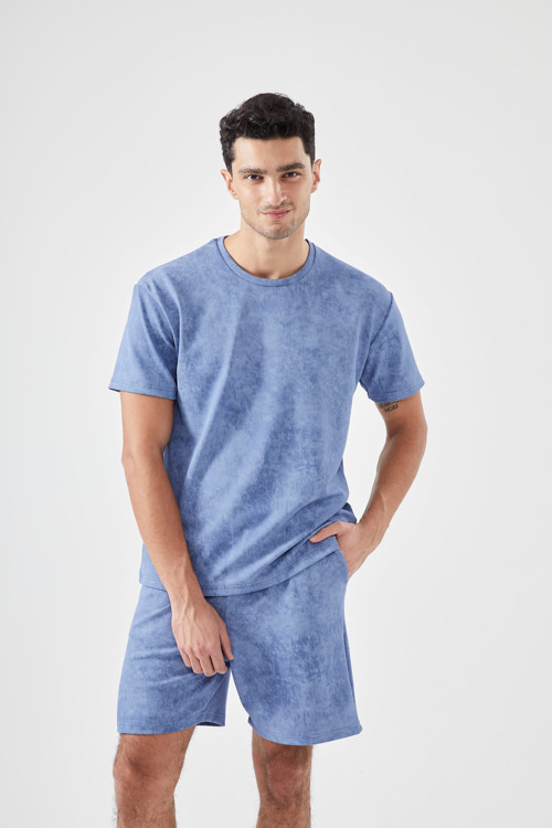 Erkek Şortlu Cepli Pijama Takımı