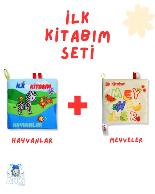 2'Lİ HIŞIRTILI KİTAP SETİ: HAYVANLAR & MEYVELER