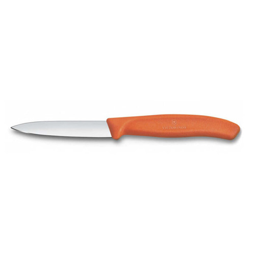 Swiss Classic Düz Soyma Bıçak Turuncu 8 cm