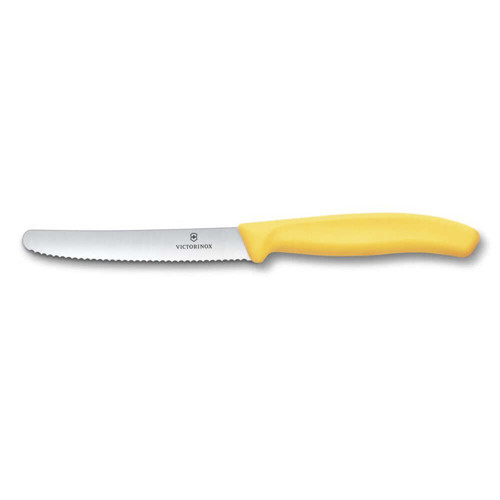 Swiss Classic Tırtıklı Domates Bıçak Sarı 11 cm