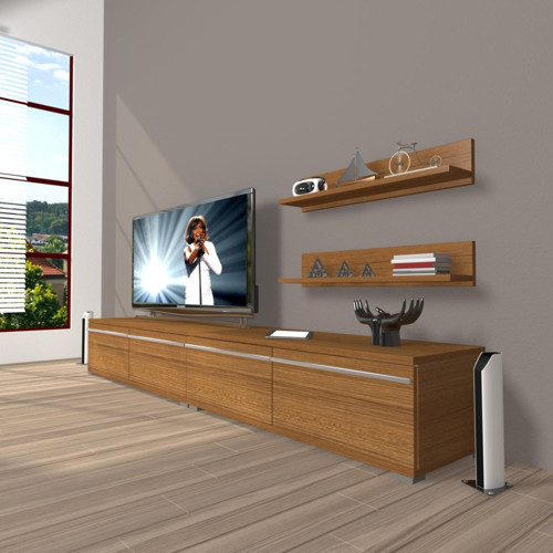 Eko 200t Mdf Tv Ünitesi Tv Sehpası - Naturel Ceviz