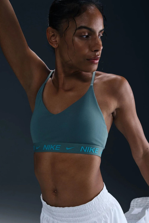 Indy Light-Support Padded Adjustable Sports Bra Kadın Spor Bra Mavi