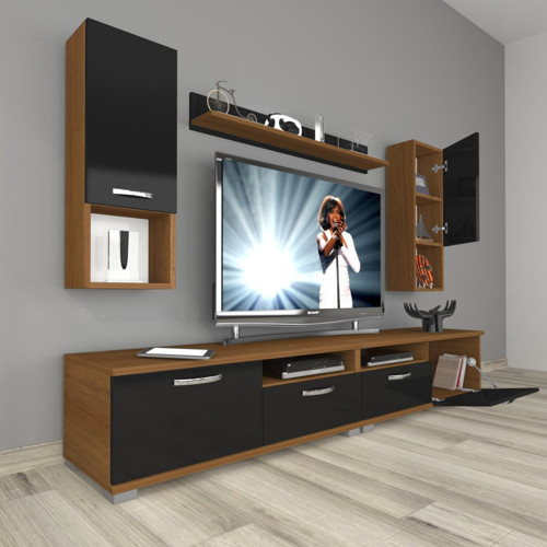 Eko 5200da Mdf Tv Ünitesi Tv Sehpası - Ceviz Siyah