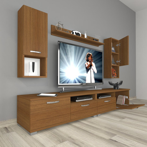 Eko 5200da Mdf Tv Ünitesi Tv Sehpası - Naturel Ceviz
